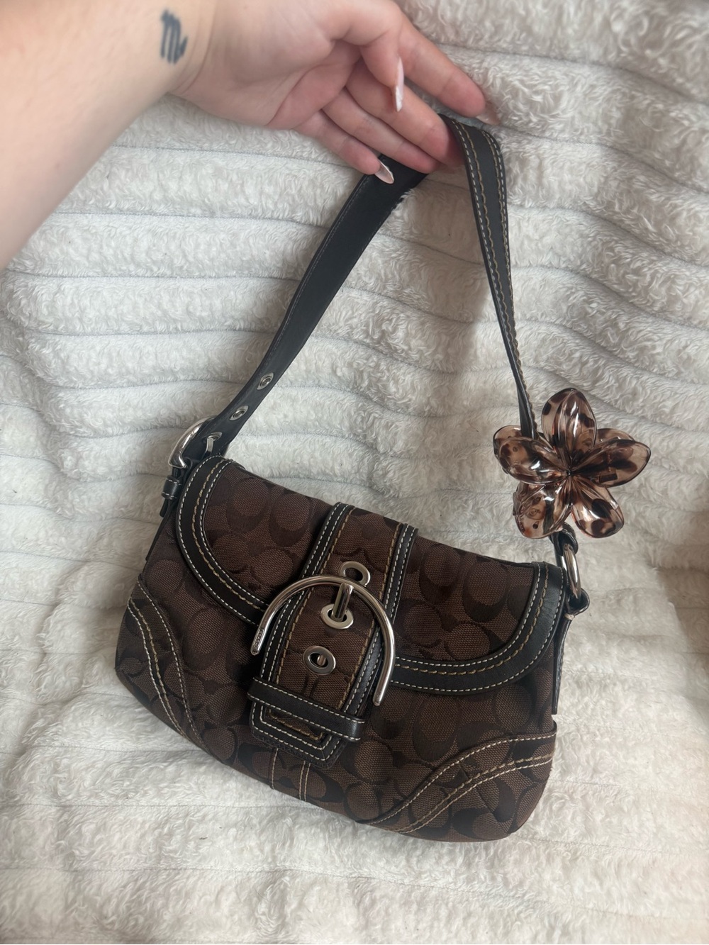 vintage coach mini soho in chocolate brown**read bio for the missing hangtag** - Picture 6 of 12